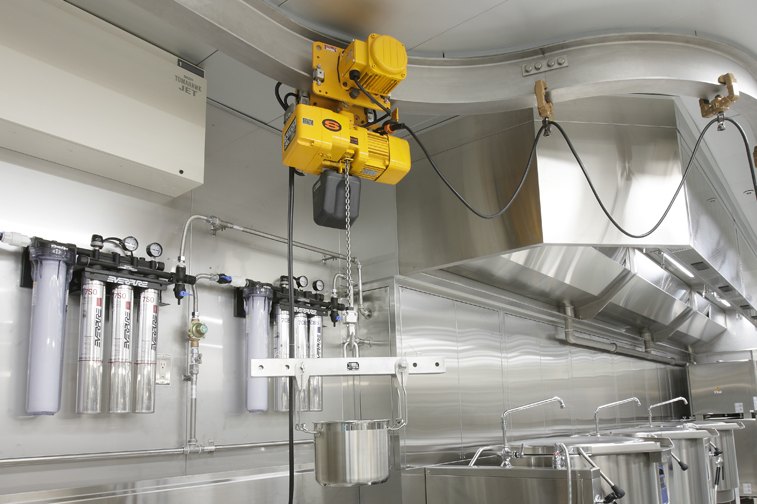 Cleanroom monorail crane