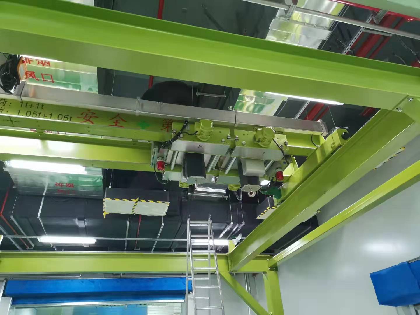 Cleanroom electric hoist overhead crane