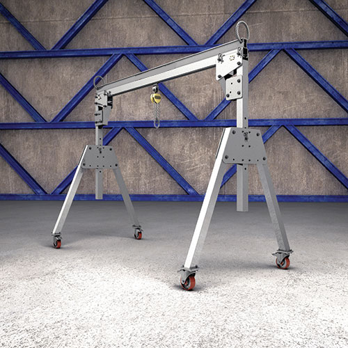 Lightweight aluminum gantry crane