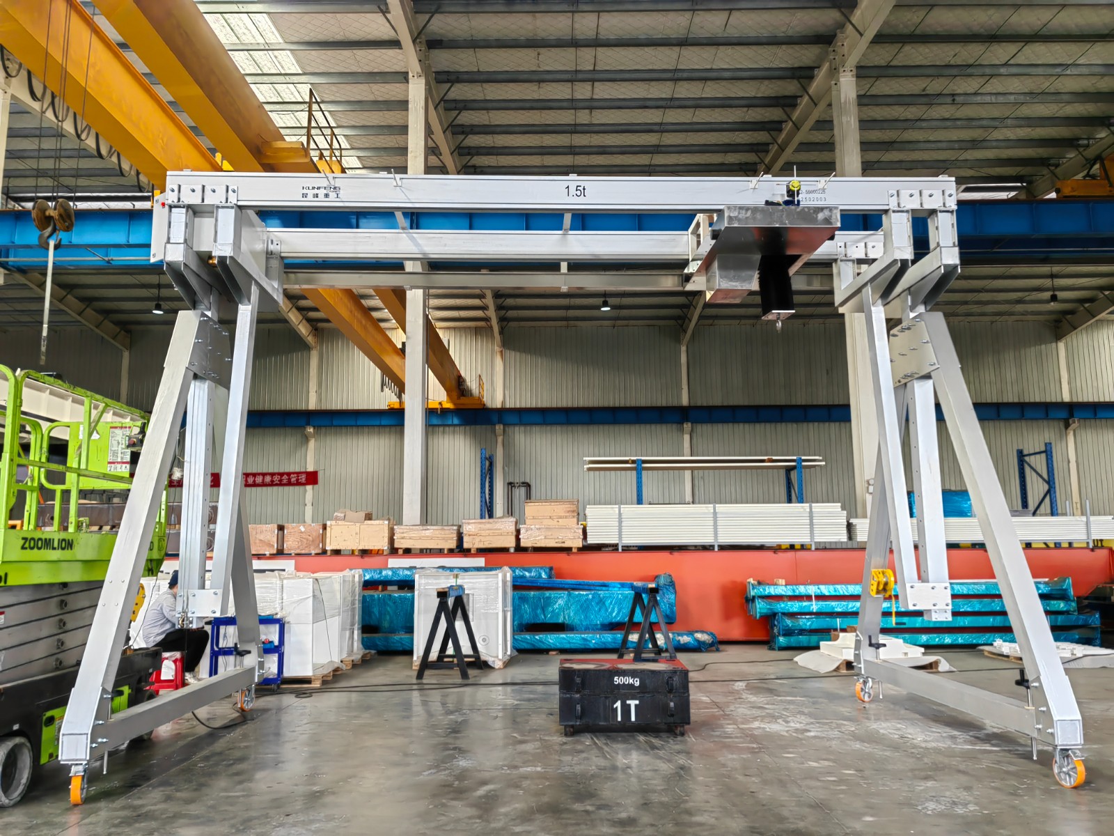 Cleanroom double beam gantry crane
