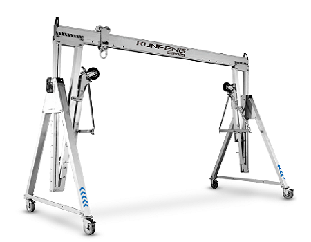 Lightweight Aluminum Adjustable Gantry Cranes for Cleanroom Environments