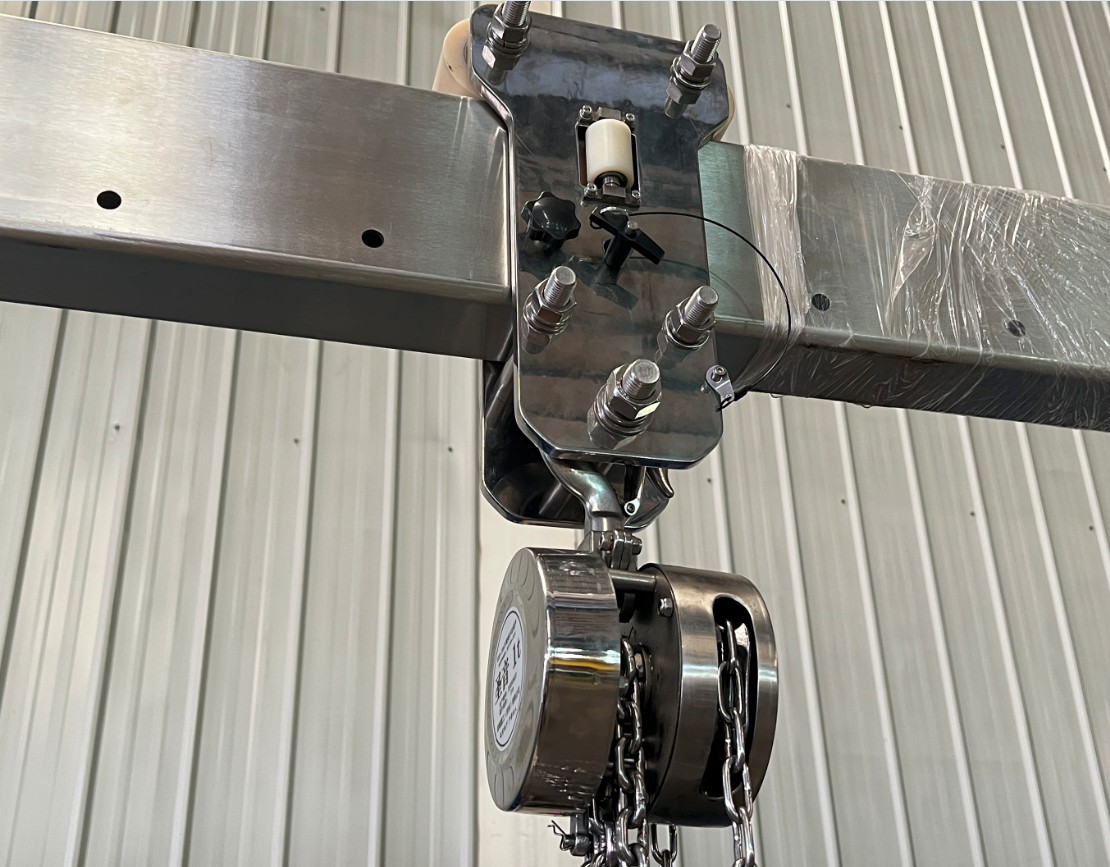 Stainless steel chain hoist trolley