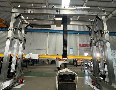 5 Ton Stainless Steel Electric Gantry Crane Exported to Korea