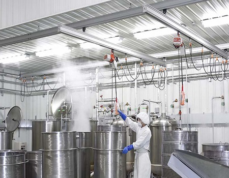 Aluminum Rail Bridge Crane for Cleanrooms