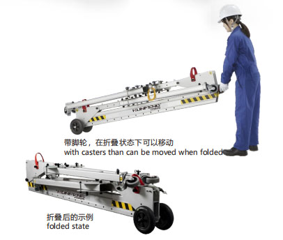 Aluminum foldable mobile gantry crane