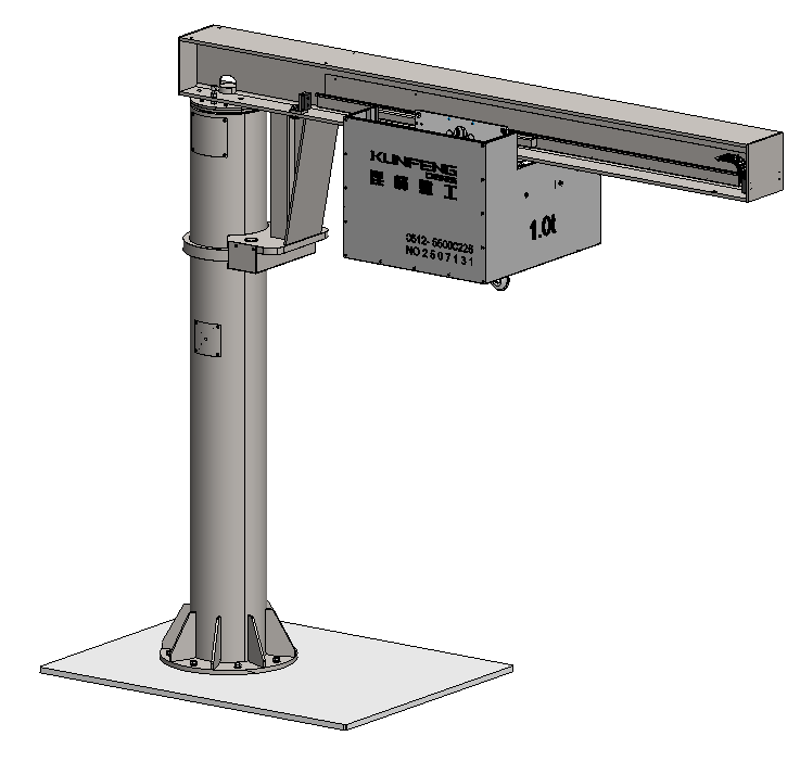 Cleanroom column jib crane