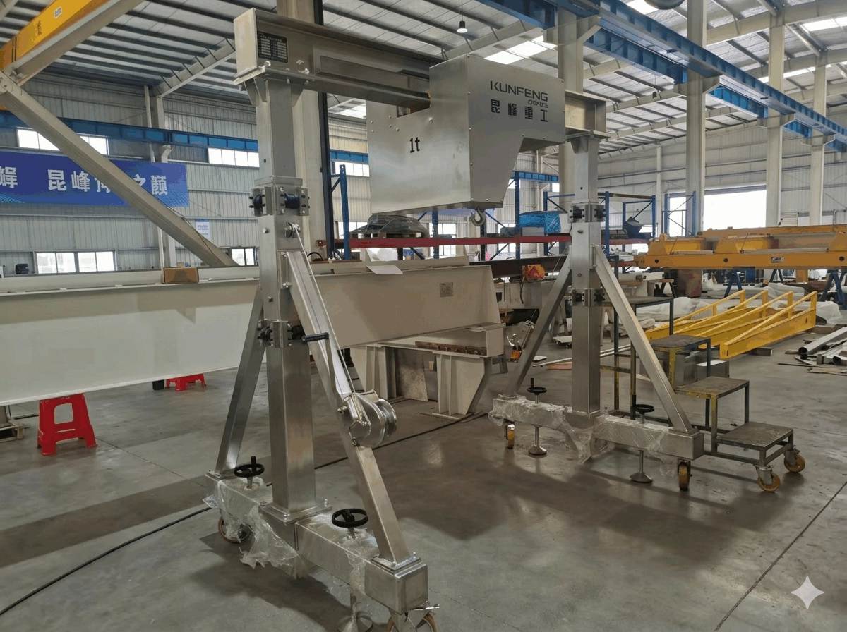 Stainless steel mobile gantry crane