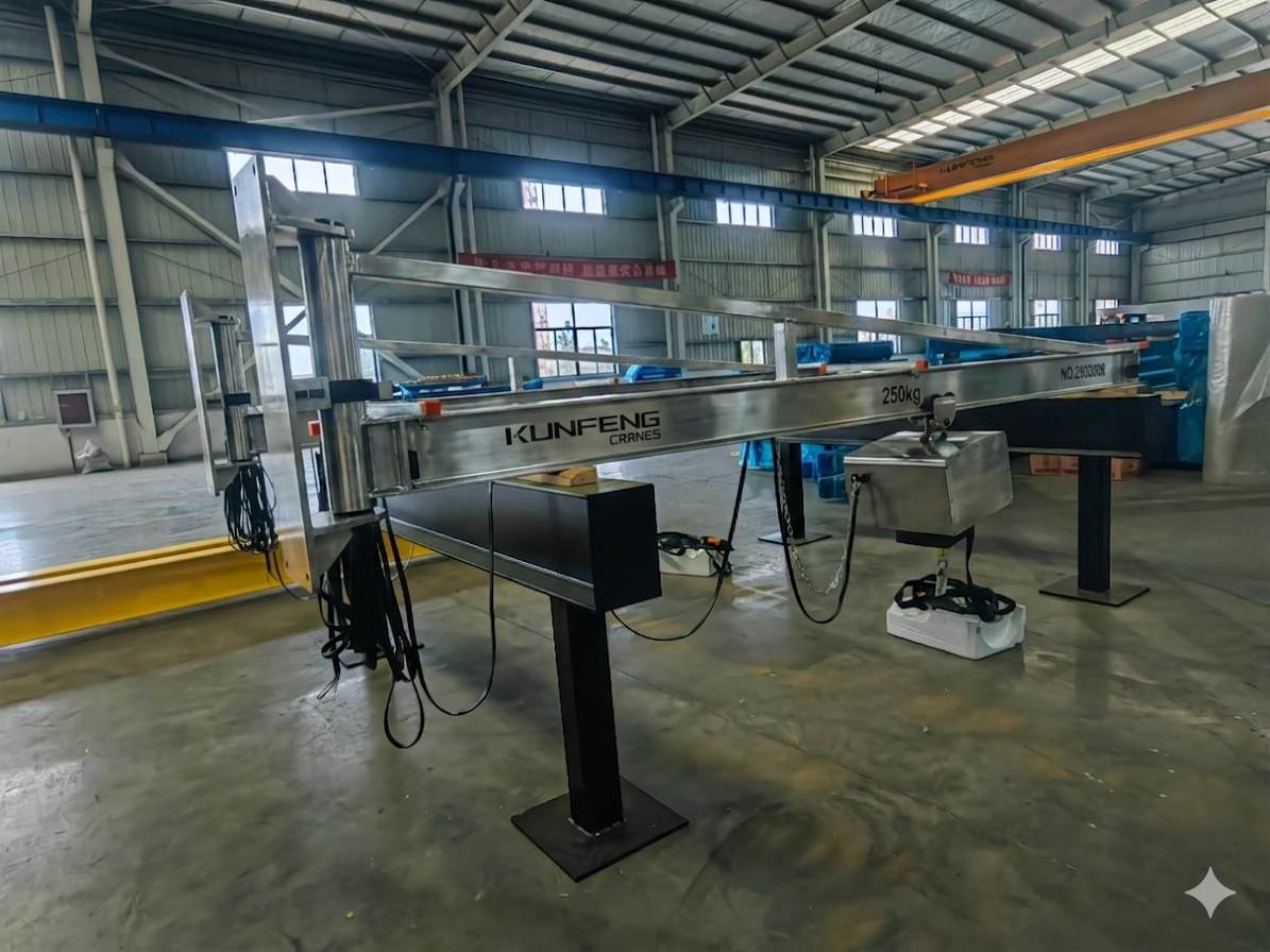 304 SS workstation jib crane