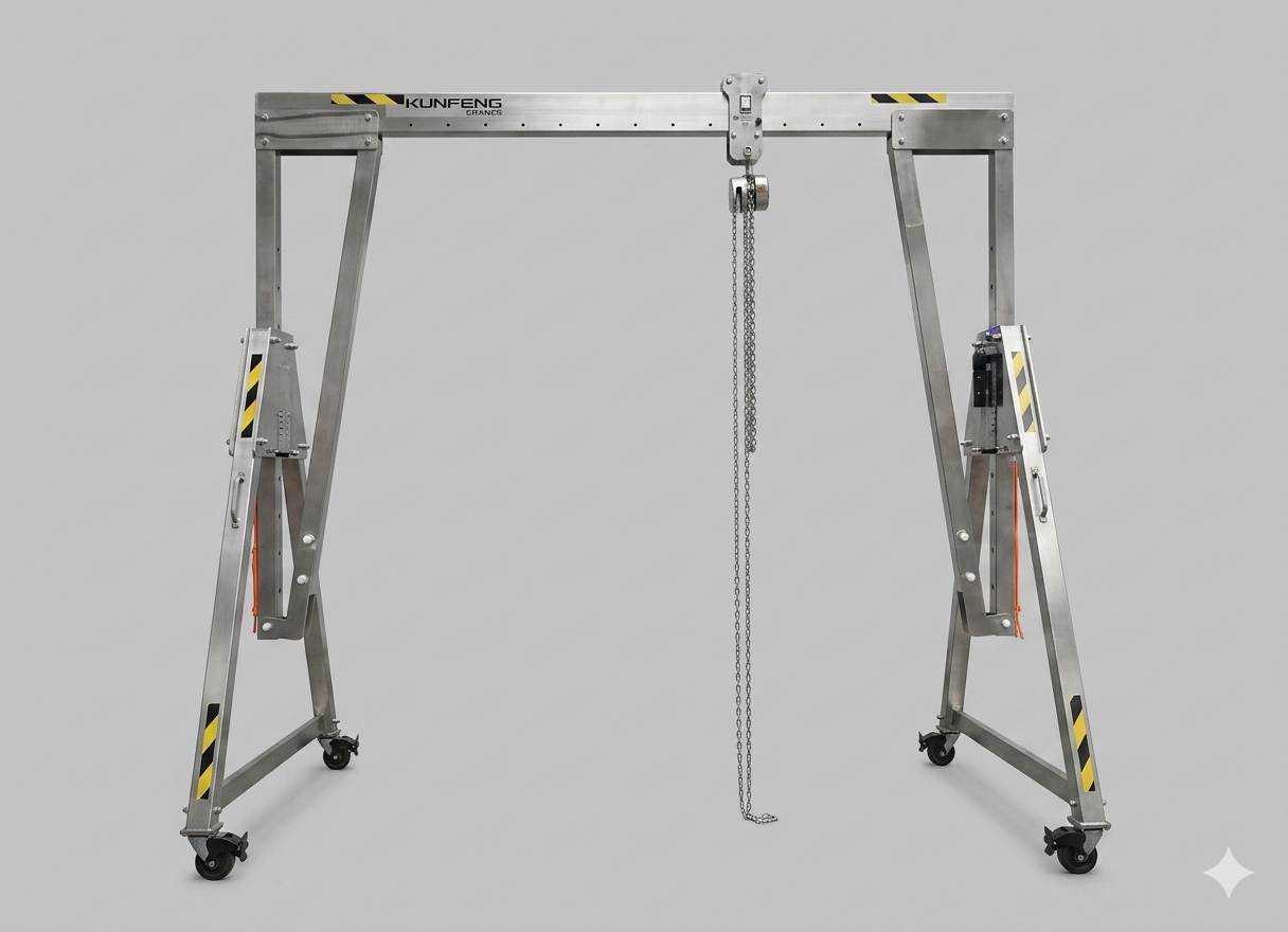 304 SS manual gantry crane