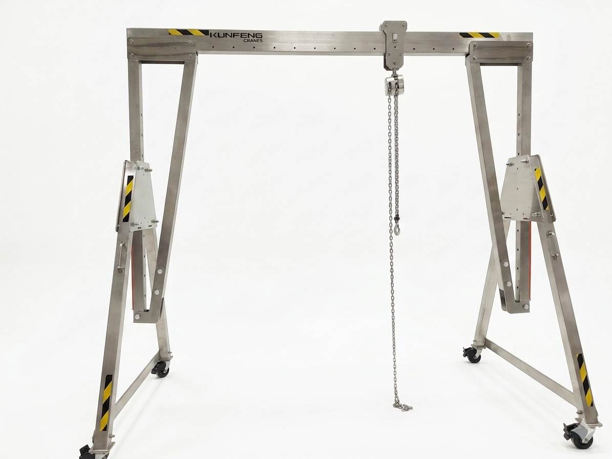 304 ss adjustable manual gantry crane