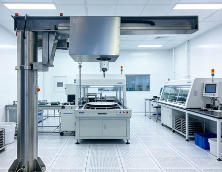 360-degree Stainless Steel Jib Crane for Cleanroom Lifting