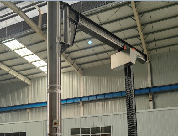 Cleanroom column jib crane