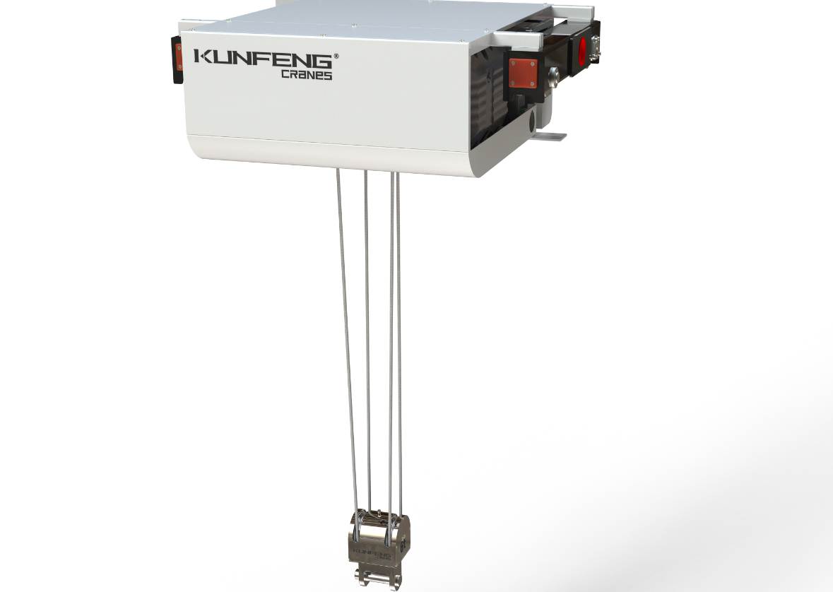 Cleanroom electric fiber rope hoist