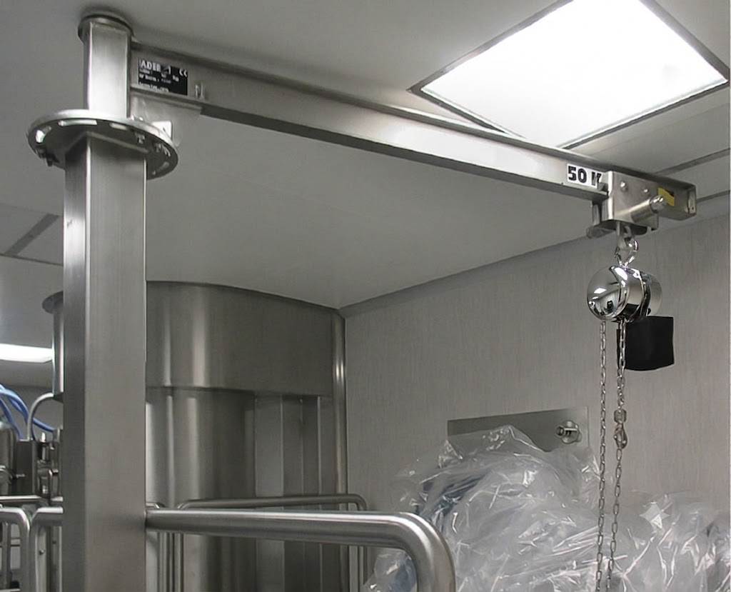 304 stainless steel hand chain hoist for cleanroom